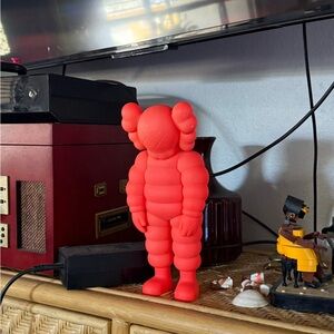 Red Vinyl Art Toy Figure